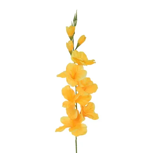 Gladiolus – vetvička 77 cm yellow K321